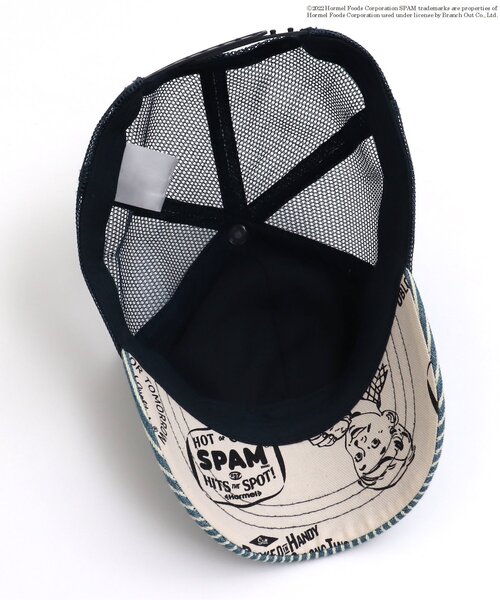 BREEZE（ブリーズ）の「WEB限定 SPAMコラボキャップ（キャップ・キッズ・インディゴブルー/その他10・50/54/58）」の4枚目の写真