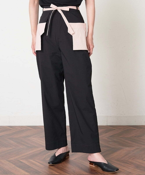 A de a.v.v（アードアー・ヴェ・ヴェ）の「［SET UP対応］配色ポケットはり感パンツ（その他パンツ・レディース・ライトピンク/ホワイト/ブラック・36/38）」の5枚目の写真