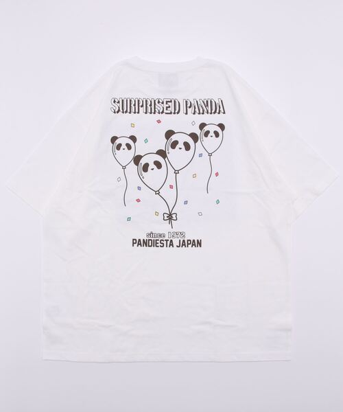 PANDIESTA（パンディエスタ）の「《大きいサイズ》玉手箱パンダTシャツ (M2)（Tシャツ/カットソー・メンズ・ホワイト/チャコール・3L/4L/5L）」の3枚目の写真
