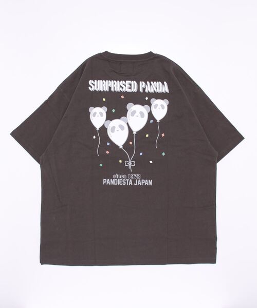 PANDIESTA（パンディエスタ）の「《大きいサイズ》玉手箱パンダTシャツ (M2)（Tシャツ/カットソー・メンズ・ホワイト/チャコール・3L/4L/5L）」の4枚目の写真