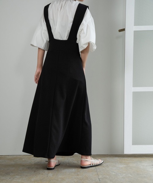 lawgy（ラウジー）の「stretch suspender skirt（スカート・レディース・ブラック/ベージュ・FREE）」の12枚目の写真