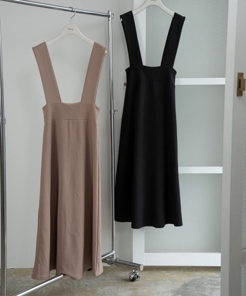 lawgy（ラウジー）の「stretch suspender skirt（スカート・レディース・ブラック/ベージュ・FREE）」の14枚目の写真