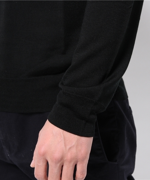 417 EDIFICE（フォーワンセブンエディフィス）の「◇16Gシルクタッチ クルーネックロングスリーブ（ニット/セーター・メンズ・ブラック/グレー/サファリグリーン/ブルー系その他・LARGE/MEDIUM/SMALL）」の9枚目の写真