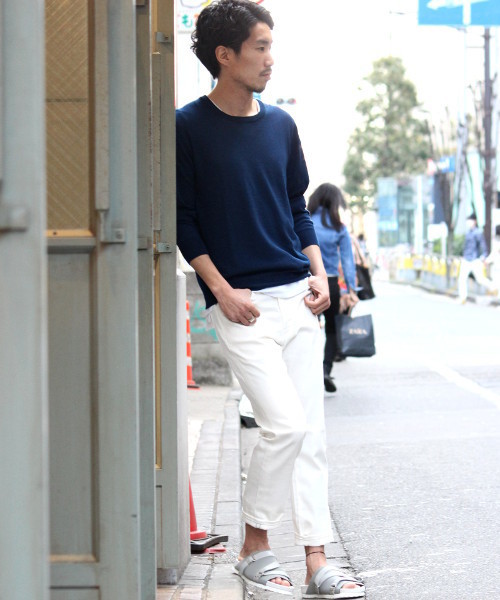 417 EDIFICE（フォーワンセブンエディフィス）の「◇16Gシルクタッチ クルーネックロングスリーブ（ニット/セーター・メンズ・ブラック/グレー/サファリグリーン/ブルー系その他・LARGE/MEDIUM/SMALL）」の13枚目の写真