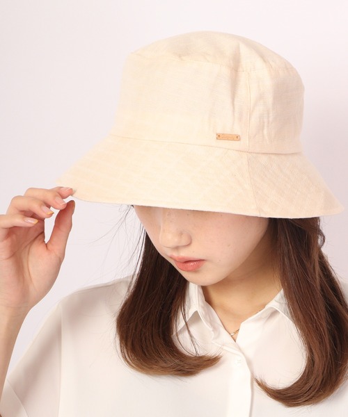 【DIOR】☆エレガントなつば広☆\tD-Sunset ハット 紐付きジュートライクパイピングソフトハット（ハット）｜Re