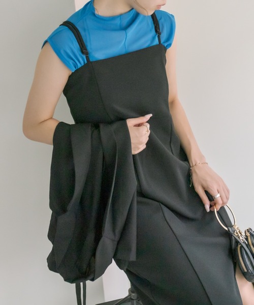 COLONY 2139（コロニートゥーワンスリーナイン）の「6色展開 / シアーメッシュメローノースリーブ（Tシャツ/カットソー・レディース・グリーン/ピンク/ブルー/ブラック/オレンジ/アイボリー・FREE）」の5枚目の写真