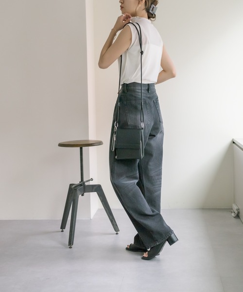 COLONY 2139（コロニートゥーワンスリーナイン）の「6色展開 / シアーメッシュメローノースリーブ（Tシャツ/カットソー・レディース・グリーン/ピンク/ブルー/ブラック/オレンジ/アイボリー・FREE）」の9枚目の写真