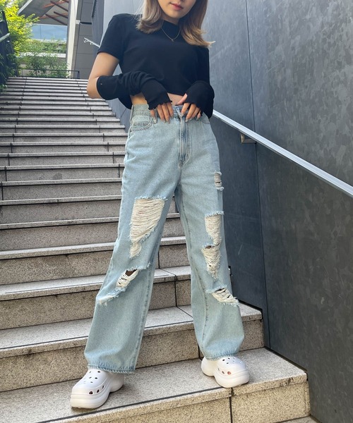 WEGO（ウィゴー）の「WEGO/ボリュームサンダル（サンダル・レディース・ブラック/ホワイト・MEDIUM/LARGE）」の4枚目の写真