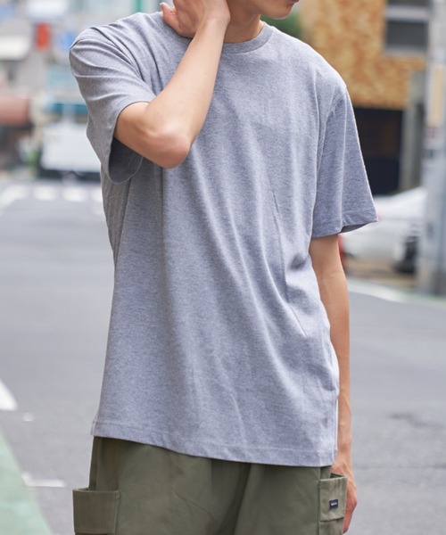 LIFEMAX(ライフマックス)の「【LIFEMAX】5.3オンスユーロTシャツ 半袖無地T ※MS1141(Tシャツ/カットソー・メンズ・イエロー/カーキ/グレー/ネイビー/ピンク/ブラック・M/XL/S/L)」の2枚目の写真