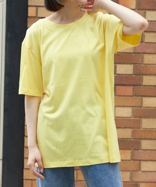LIFEMAX(ライフマックス)の「【LIFEMAX】5.3オンスユーロTシャツ 半袖無地T ※MS1141(Tシャツ/カットソー・メンズ・イエロー/カーキ/グレー/ネイビー/ピンク/ブラック・M/XL/S/L)」の5枚目の写真