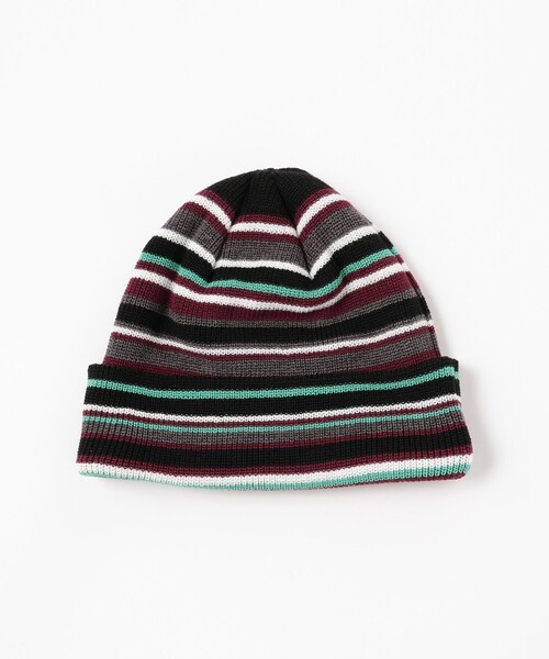 BEAMS（ビームス）の「BEAMS / マルチボーダー ウォッチキャップ（ニットキャップ/ビーニー・メンズ・ブラック/ベージュ/グレー/ネイビー/グリーン・ONE SIZE）」の6枚目の写真