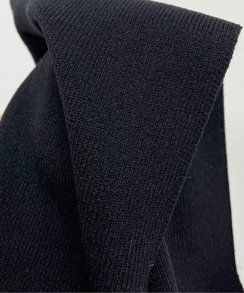 PICCIN(ピッチン)の「パール付き総針ニットタンクトップ(ニット/セーター・レディース・ブラック/ローズ/グレイッシュベージュ/ブルー・M)」の9枚目の写真