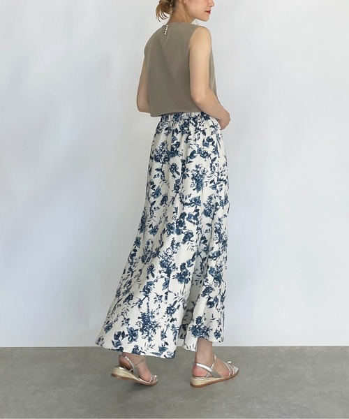 PICCIN(ピッチン)の「パール付き総針ニットタンクトップ(ニット/セーター・レディース・ブラック/ローズ/グレイッシュベージュ/ブルー・M)」の6枚目の写真