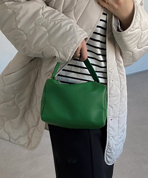 apres jour mignon（アプレジュールミニョン）の「【apresjour mignon×ARIAZ】スクエアバッグ（ショルダーバッグ・レディース・ブラック/オレンジ/グリーン・ONESIZE）」の9枚目の写真