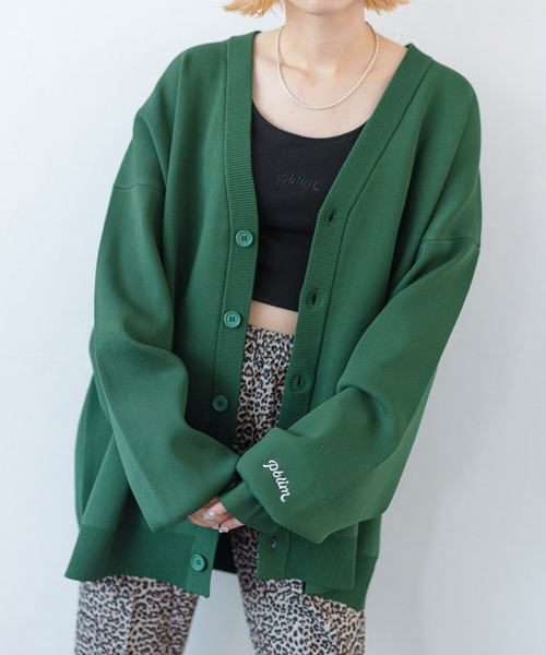 PBLIM（ページボーイリム）の「PAGEBOYLIM/ルーズカラーカーデ（カーディガン/ボレロ・レディース・ブラウン/グリーン/イエロー/ブルー・FREE）」の13枚目の写真