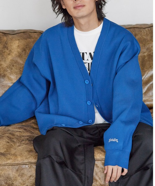 PBLIM（ページボーイリム）の「PAGEBOYLIM/ルーズカラーカーデ（カーディガン/ボレロ・レディース・ブラウン/グリーン/イエロー/ブルー・FREE）」の6枚目の写真