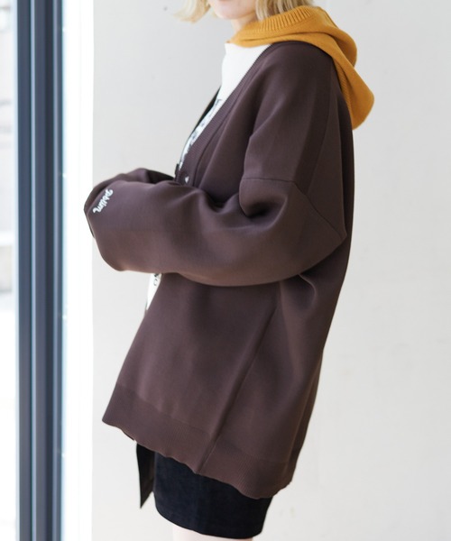 PBLIM（ページボーイリム）の「PAGEBOYLIM/ルーズカラーカーデ（カーディガン/ボレロ・レディース・ブラウン/グリーン/イエロー/ブルー・FREE）」の22枚目の写真