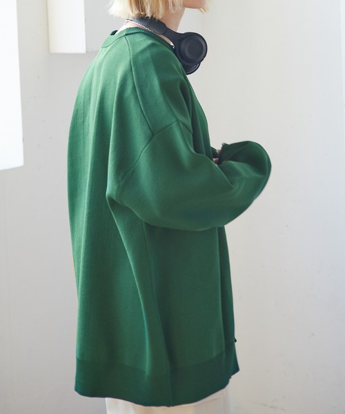 PBLIM（ページボーイリム）の「PAGEBOYLIM/ルーズカラーカーデ（カーディガン/ボレロ・レディース・ブラウン/グリーン/イエロー/ブルー・FREE）」の17枚目の写真