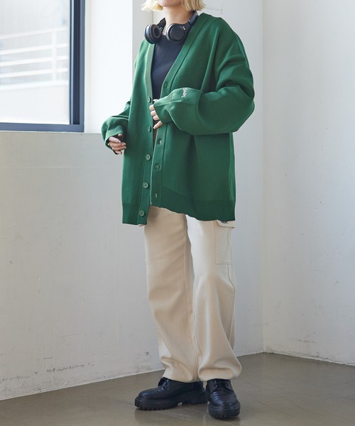 PBLIM（ページボーイリム）の「PAGEBOYLIM/ルーズカラーカーデ（カーディガン/ボレロ・レディース・ブラウン/グリーン/イエロー/ブルー・FREE）」の16枚目の写真