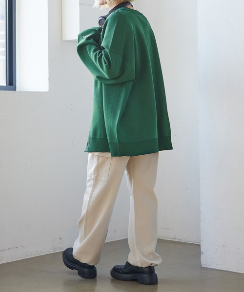 PBLIM（ページボーイリム）の「PAGEBOYLIM/ルーズカラーカーデ（カーディガン/ボレロ・レディース・ブラウン/グリーン/イエロー/ブルー・FREE）」の15枚目の写真