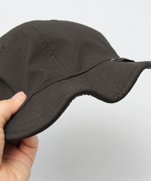 Basiquenti(ベーシックエンティ)の「リップストップ ストレッチ CORDURA混コット(日本製生地) アンパイアキャップ(キャップ・メンズ・ブラック/チャコール/グレー/カーキ・FREE)」の16枚目の写真