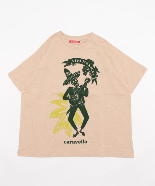 チャイハネ（チャイハネ）の「【チャイハネ】アロセルTシャツ（Tシャツ/カットソー・レディース・ホワイト/オレンジ/ブルー/グリーン/ベージュ/グレー・FREE）」の3枚目の写真