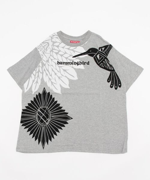 チャイハネ（チャイハネ）の「【チャイハネ】アロセルTシャツ（Tシャツ/カットソー・レディース・ホワイト/オレンジ/ブルー/グリーン/ベージュ/グレー・FREE）」の2枚目の写真