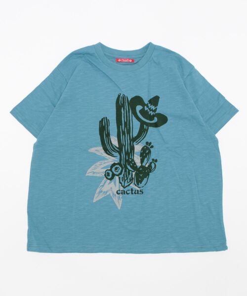 チャイハネ（チャイハネ）の「【チャイハネ】アロセルTシャツ（Tシャツ/カットソー・レディース・ホワイト/オレンジ/ブルー/グリーン/ベージュ/グレー・FREE）」の5枚目の写真