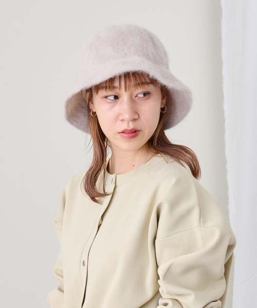 COLONY 2139(コロニートゥーワンスリーナイン)の「シャギーボーラーハット(ハット・レディース・アイボリー/ブラック/ベージュ・FREE)」の3枚目の写真