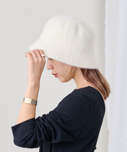 COLONY 2139(コロニートゥーワンスリーナイン)の「シャギーボーラーハット(ハット・レディース・アイボリー/ブラック/ベージュ・FREE)」の2枚目の写真