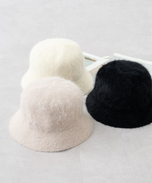 COLONY 2139(コロニートゥーワンスリーナイン)の「シャギーボーラーハット(ハット・レディース・アイボリー/ブラック/ベージュ・FREE)」の16枚目の写真