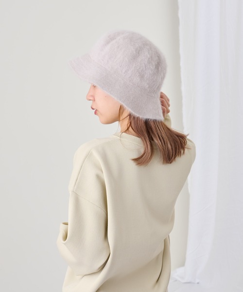 COLONY 2139(コロニートゥーワンスリーナイン)の「シャギーボーラーハット(ハット・レディース・アイボリー/ブラック/ベージュ・FREE)」の8枚目の写真