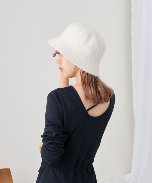 COLONY 2139(コロニートゥーワンスリーナイン)の「シャギーボーラーハット(ハット・レディース・アイボリー/ブラック/ベージュ・FREE)」の18枚目の写真