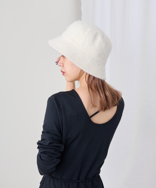 COLONY 2139(コロニートゥーワンスリーナイン)の「シャギーボーラーハット(ハット・レディース・アイボリー/ブラック/ベージュ・FREE)」の9枚目の写真