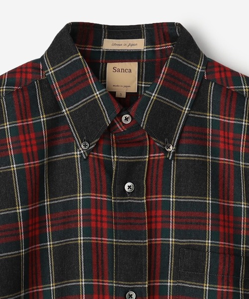 Sanca（サンカ）の「Sanca | ビッグボタンダウンシャツ CHECK MEN（シャツ/ブラウス・メンズ・レッド系その他/ブルー系その他・3/2）」の10枚目の写真