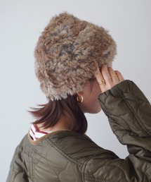 ammy.（エイミードット）の「【 ammy. / エイミードット 】 ラビットファー ニット帽（ニットキャップ/ビーニー）」