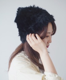 ammy.（エイミードット）の「【 ammy. / エイミードット 】 ラビットファー ニット帽（ニットキャップ/ビーニー）」