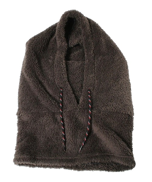 14+（イチヨンプラス）の「バラクラバフーディ / ネックウォーマー 紐 フード付き（ネックウォーマー/スヌード・レディース・ベージュ/ブラック/カーキ・FREE/MEDIUM/LARGE）」の21枚目の写真