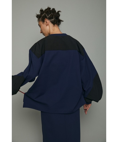 HeRIN.CYE(ヘリンドットサイ)の「Ponte tops(Tシャツ/カットソー・レディース・ネイビー/ダークグリーン・FREE)」の12枚目の写真