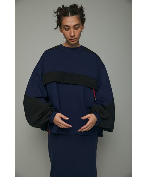 HeRIN.CYE(ヘリンドットサイ)の「Ponte tops(Tシャツ/カットソー・レディース・ネイビー/ダークグリーン・FREE)」の17枚目の写真