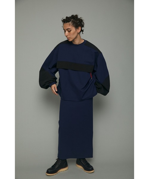 HeRIN.CYE(ヘリンドットサイ)の「Ponte tops(Tシャツ/カットソー・レディース・ネイビー/ダークグリーン・FREE)」の18枚目の写真