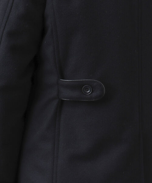 Stutostein Nolley's（シュテットシュタインノーリーズ）の「ウールカシミヤ丸襟コート（ステンカラーコート・メンズ・ネイビー/グレー/ブラック・S/M/L/XL）」の20枚目の写真