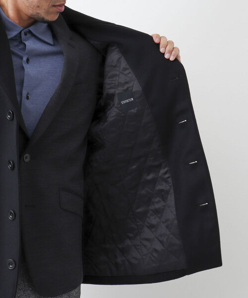 Stutostein Nolley's（シュテットシュタインノーリーズ）の「ウールカシミヤ丸襟コート（ステンカラーコート・メンズ・ネイビー/グレー/ブラック・S/M/L/XL）」の22枚目の写真