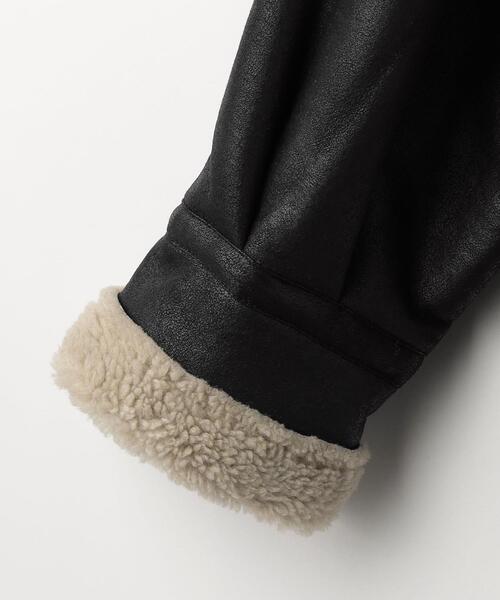 MONKEY TIME（モンキータイム）の「＜monkey time＞ FAUX MOUTON B-3/ジャケット（その他アウター・メンズ・ブラック・S/M/L/XL）」の5枚目の写真