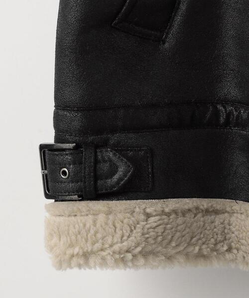 MONKEY TIME（モンキータイム）の「＜monkey time＞ FAUX MOUTON B-3/ジャケット（その他アウター・メンズ・ブラック・S/M/L/XL）」の6枚目の写真