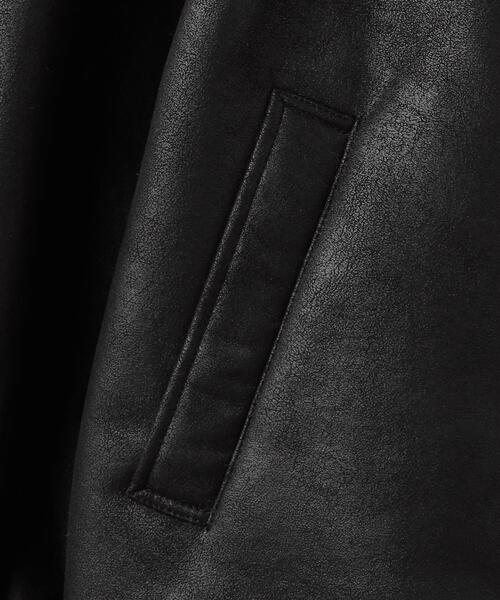 MONKEY TIME（モンキータイム）の「＜monkey time＞ FAUX MOUTON B-3/ジャケット（その他アウター・メンズ・ブラック・S/M/L/XL）」の10枚目の写真