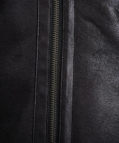 MONKEY TIME（モンキータイム）の「＜monkey time＞ FAUX MOUTON B-3/ジャケット（その他アウター・メンズ・ブラック・S/M/L/XL）」の16枚目の写真