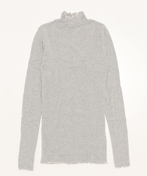 MILLER(ミラー)の「miller/ミラー Prib Turtle LS Tee タートルネック(Tシャツ/カットソー・レディース・ブラウン/ネイビー/グレー/ホワイト系2・F)」の20枚目の写真