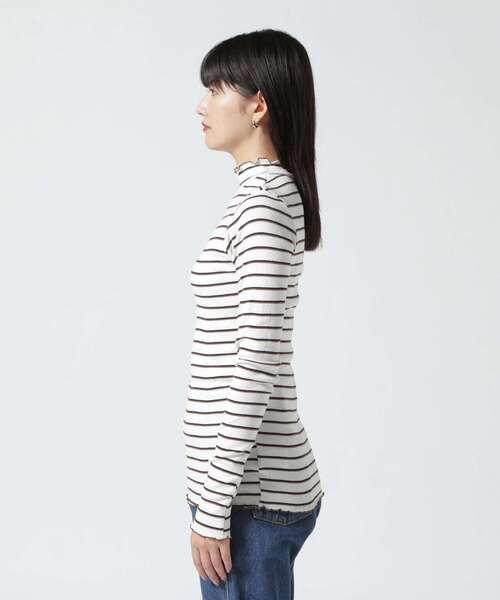 MILLER(ミラー)の「miller/ミラー Prib Turtle LS Tee タートルネック(Tシャツ/カットソー・レディース・ブラウン/ネイビー/グレー/ホワイト系2・F)」の22枚目の写真