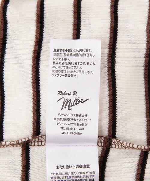 MILLER(ミラー)の「miller/ミラー Prib Turtle LS Tee タートルネック(Tシャツ/カットソー・レディース・ブラウン/ネイビー/グレー/ホワイト系2・F)」の14枚目の写真